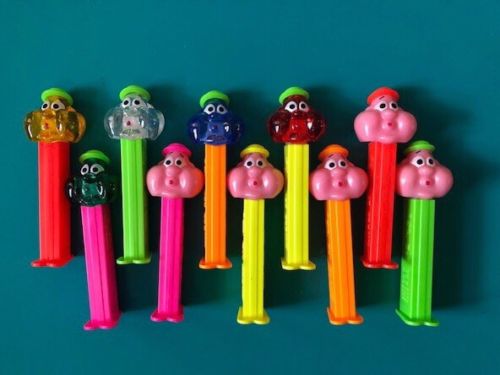 10- PEZ Dispensers BUBBLE BOY BUBBLEGUM Men -- Antique Price Guide