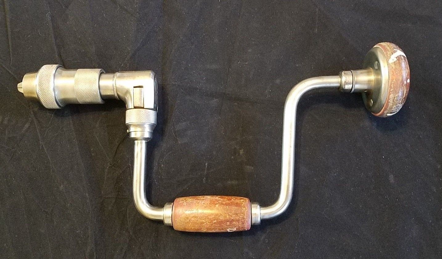 Vintage Craftsman Heavy Duty Ratcheting Hand Brace Auger Drill