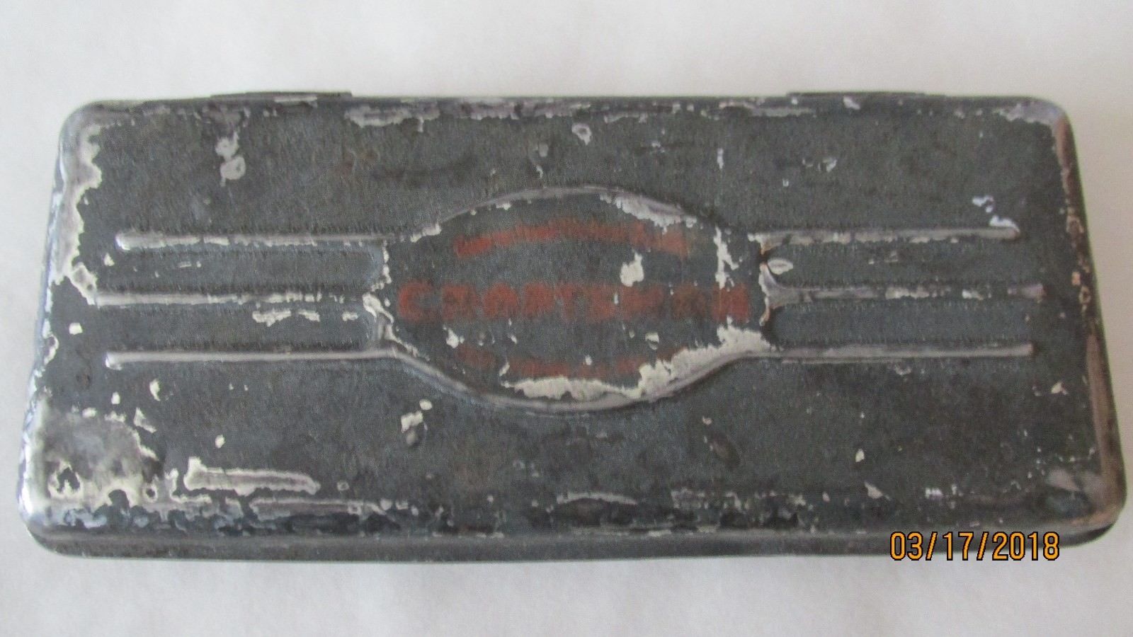 VINTAGE CRAFTSMAN 1/4 DRIVE SOCKET SET CASE ONLY NO TOOLS Antique