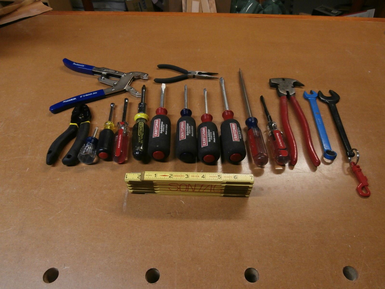 Hand Tool Assortment Stanley, Craftsman, Snapon, Master Mechanic