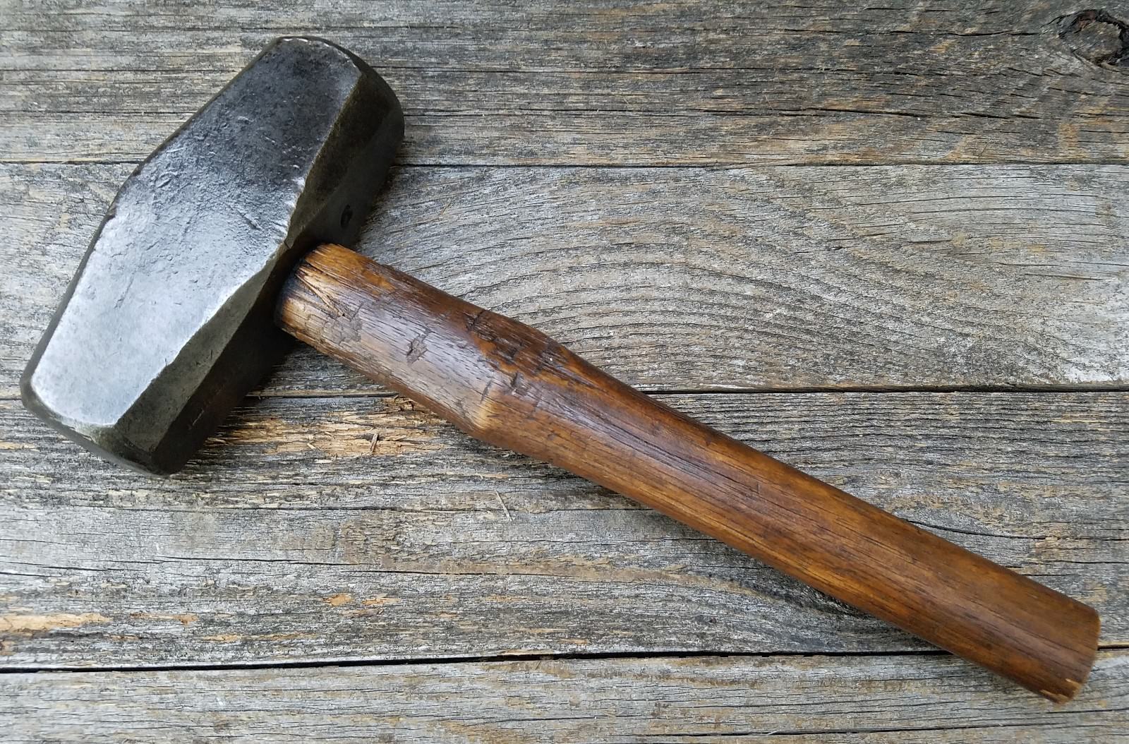 Vintage 6 LB WarrenTeed Blacksmith Hammer or Sledge w/ Wood Handle