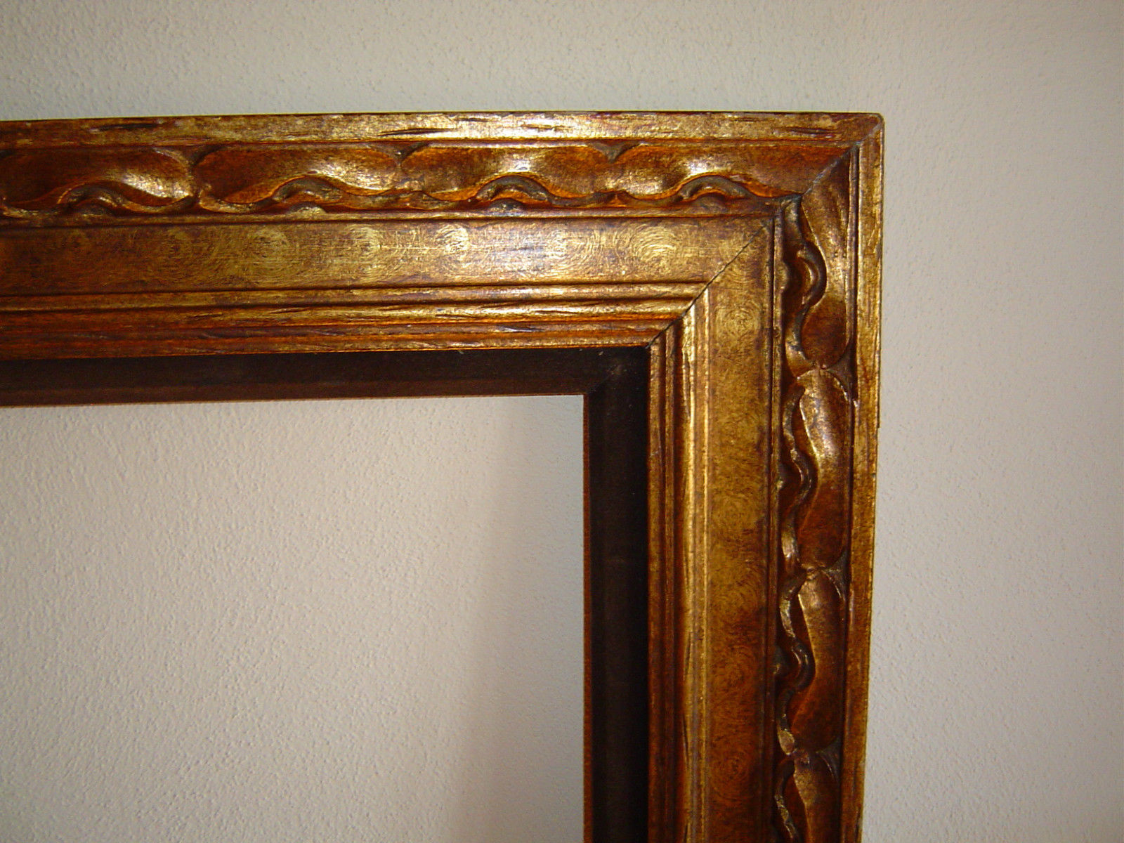 Vintage Carved Wooden Picture Frame 16" x 20" opening Antique Price