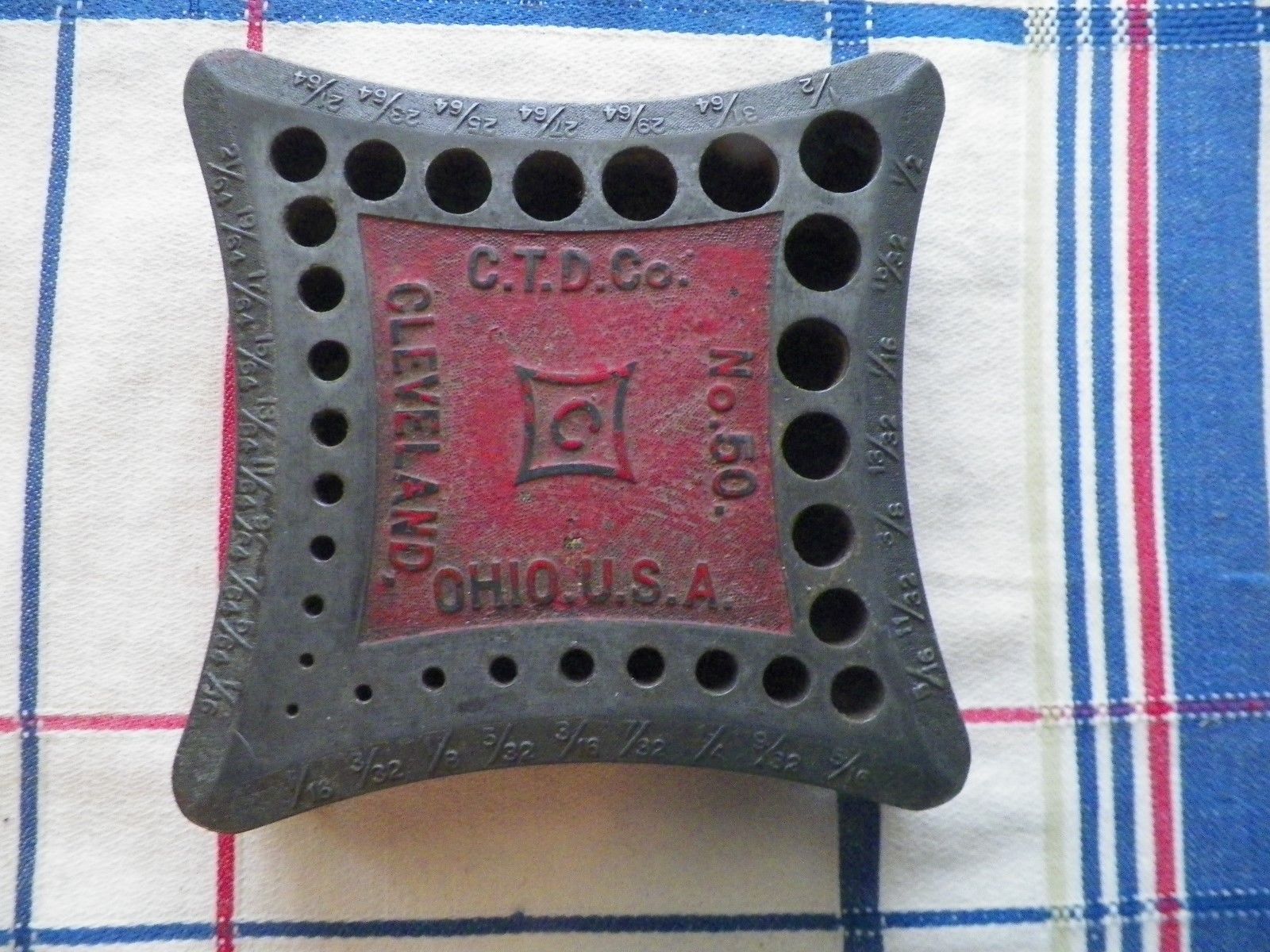 Vintage Cleveland Twist Drill Co. C.T.D. Co. No. 50 Drill Index Bit