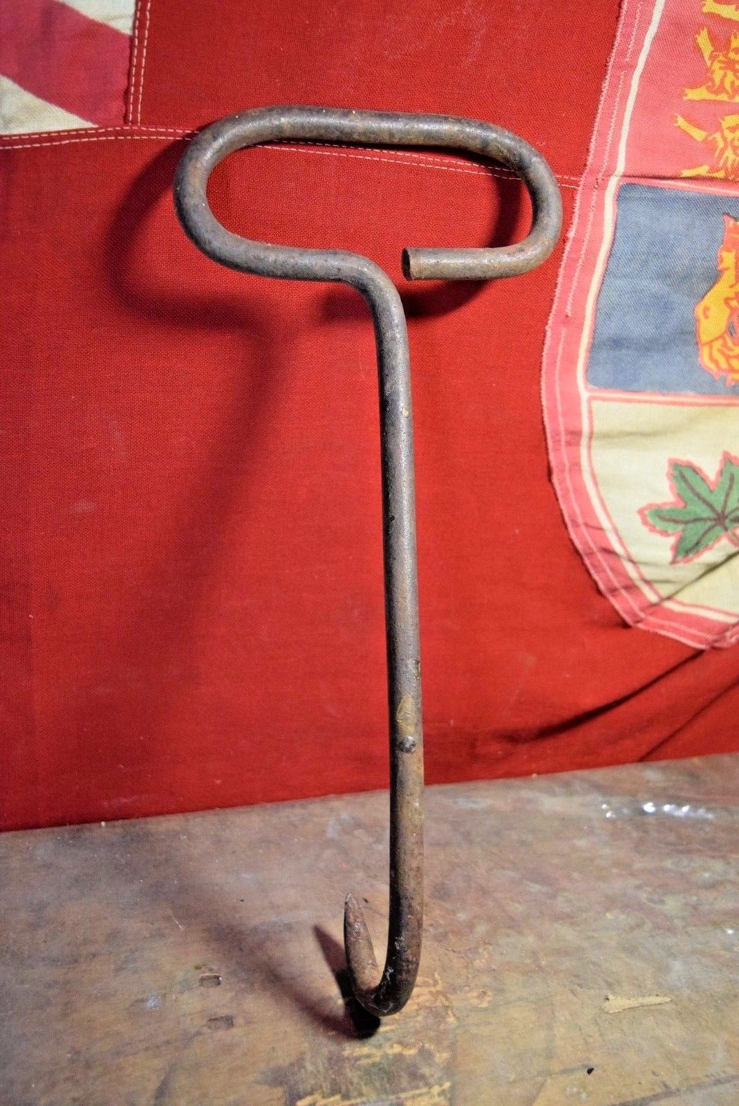 Antique Lumber PULP HOOK Logging Lumberjack Log Spike Tool Antique