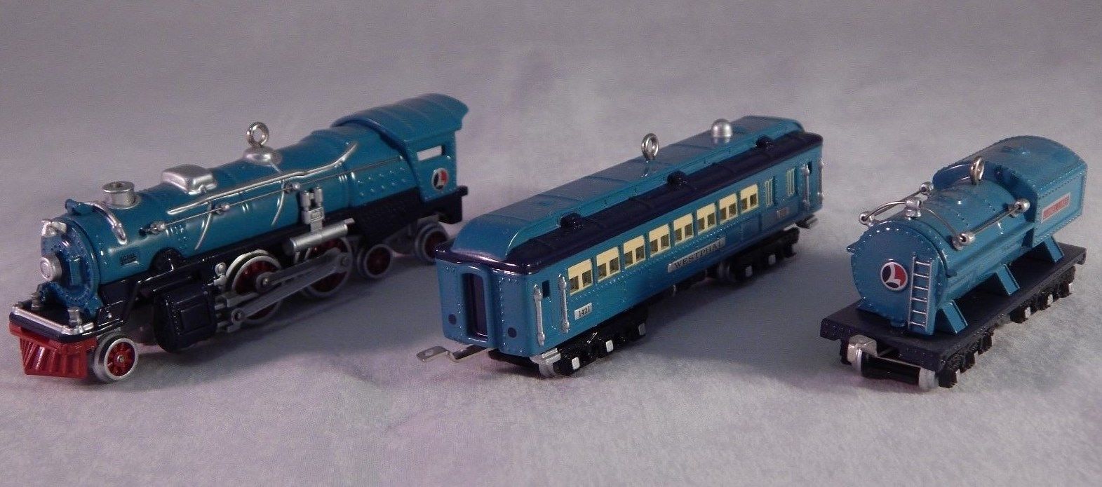 hallmark miniature train ornaments