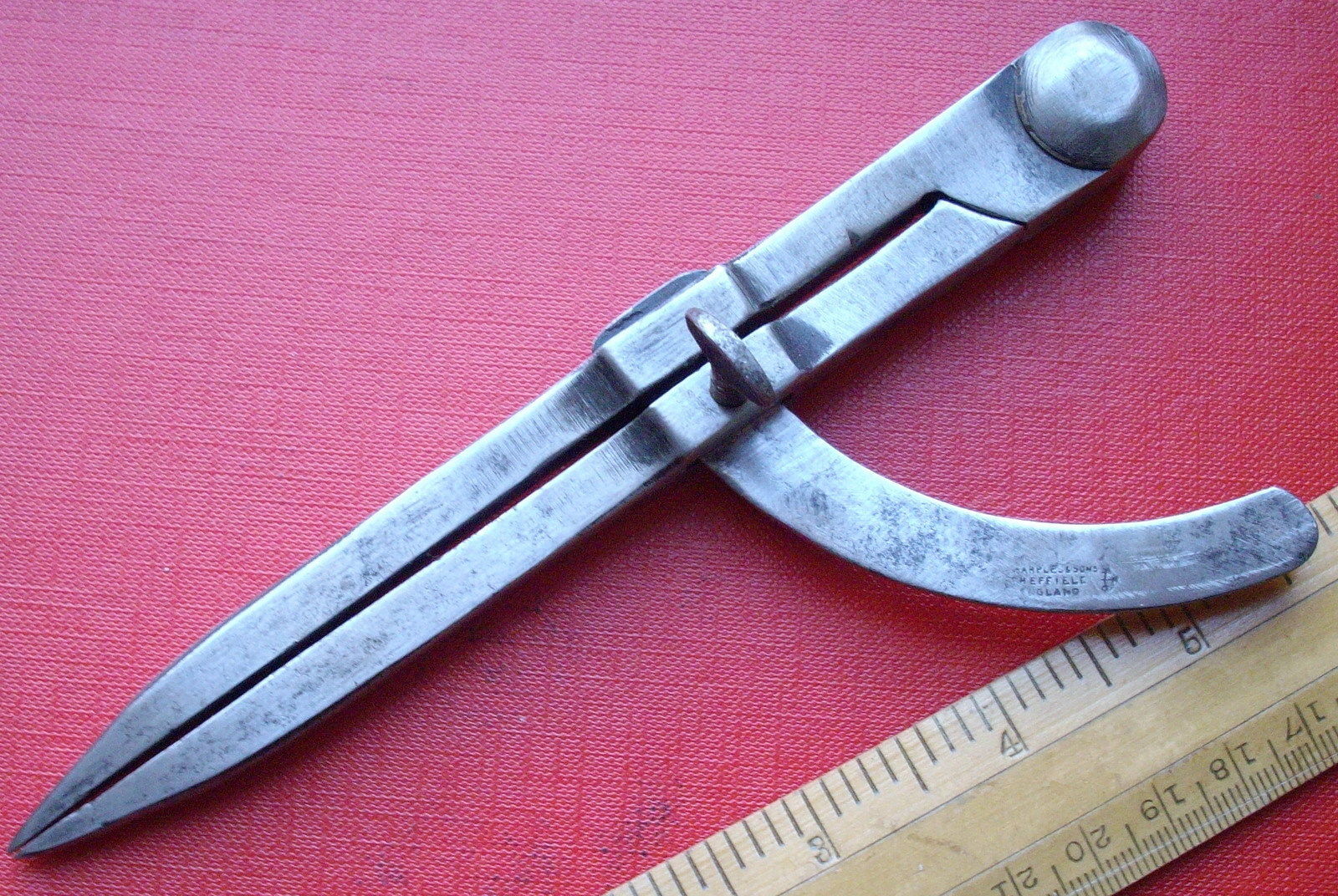 Vintage Marples Carpenters Blacksmiths Mason Leather Wing Dividers Compass Antique Price