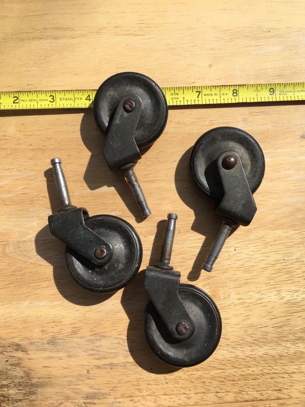 4 Vintage Metal Furniture Casters Antique Price Guide Details Page