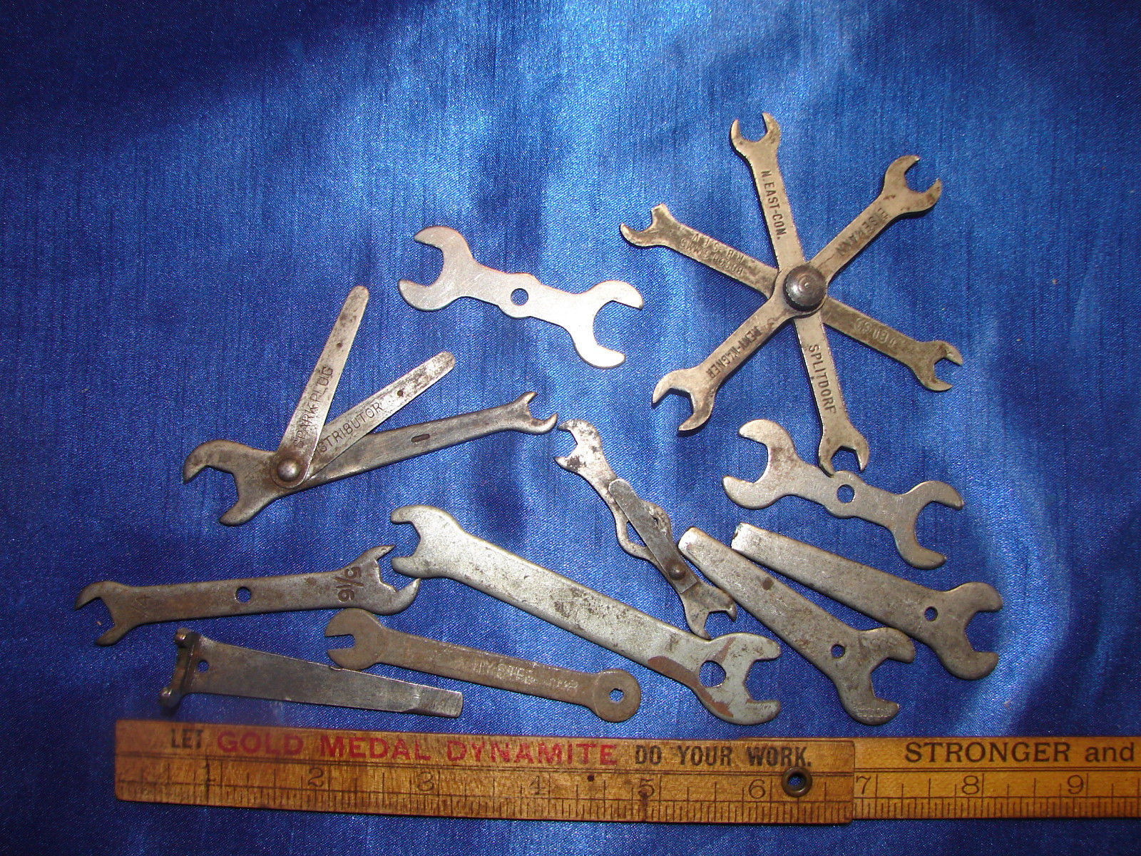 Vintage Ignition Battery Coil Antique Engine Wrenches Gap Tools