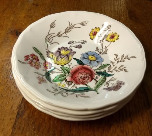 4 Copeland Spode GAINSBOROUGH Fruit Dessert Bowls OLD MARK Great ...