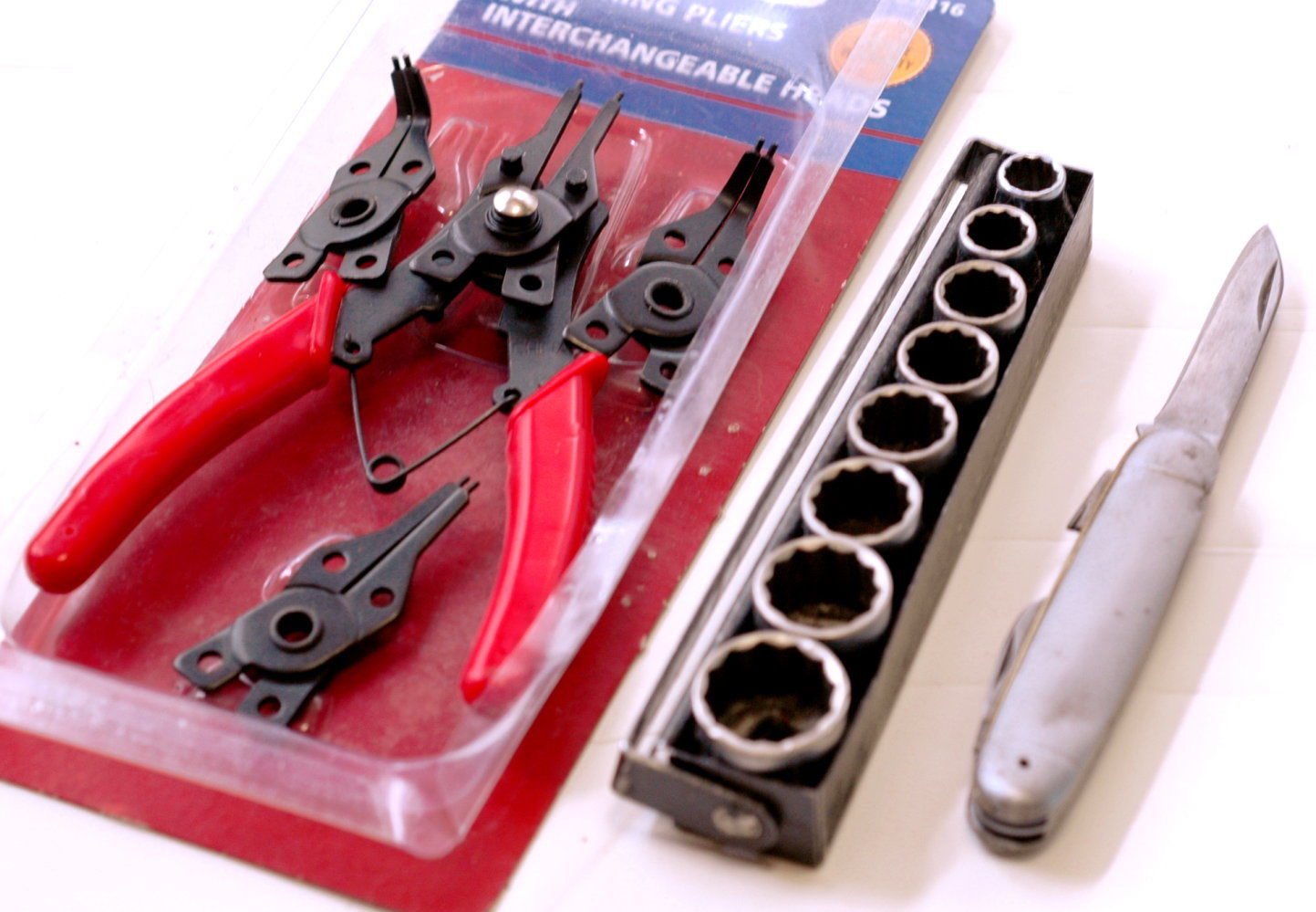 VINTAGE CRAFTSMAN =V= METRIC SOCKET Set; SNAPRING PLIERS; HAMMER