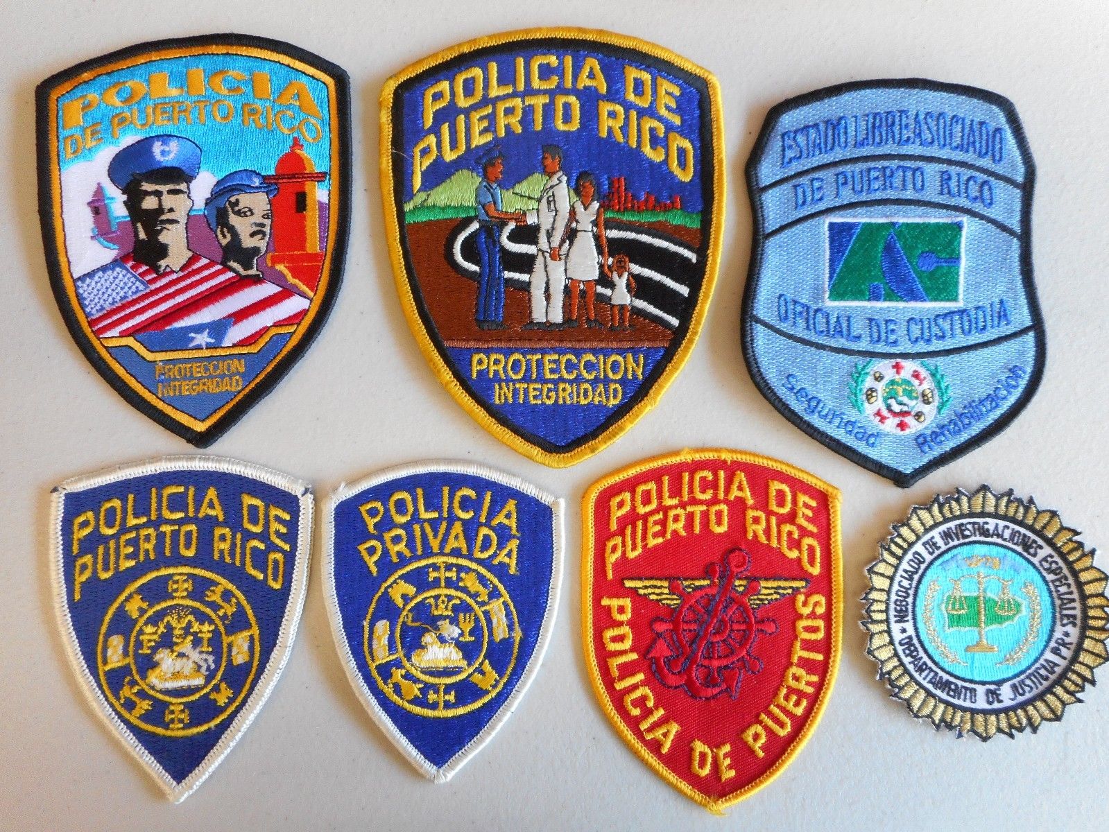 7-different-puerto-rico-police-patches-antique-price-guide-details-page