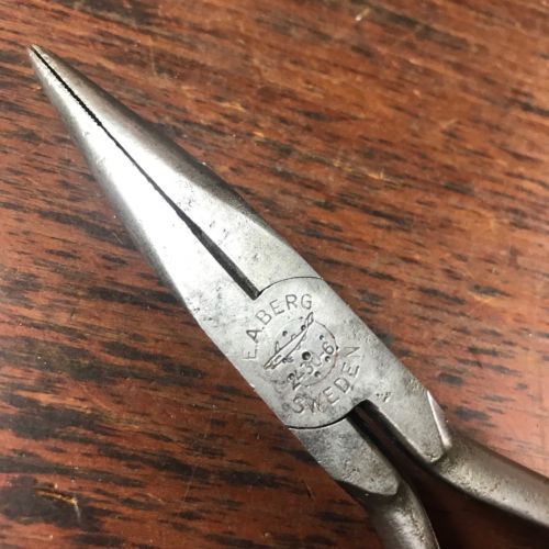 VINTAGE EA BERG ESKILSTUNA SWEDEN 24306 NEEDLE NOSE PLIERS HAND TOOL