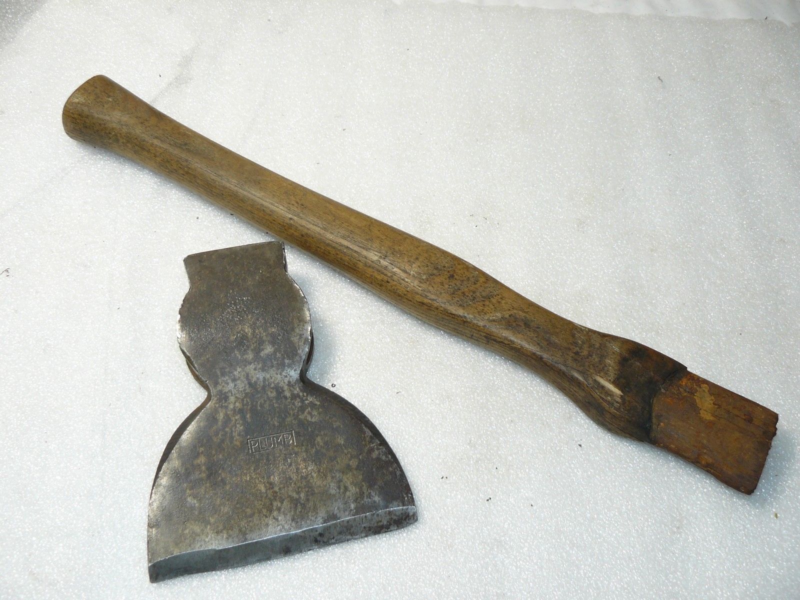 Vintage Plumb Hewing Axe Hatchet Head 5.75â€ L x 4.5â€ W Blade