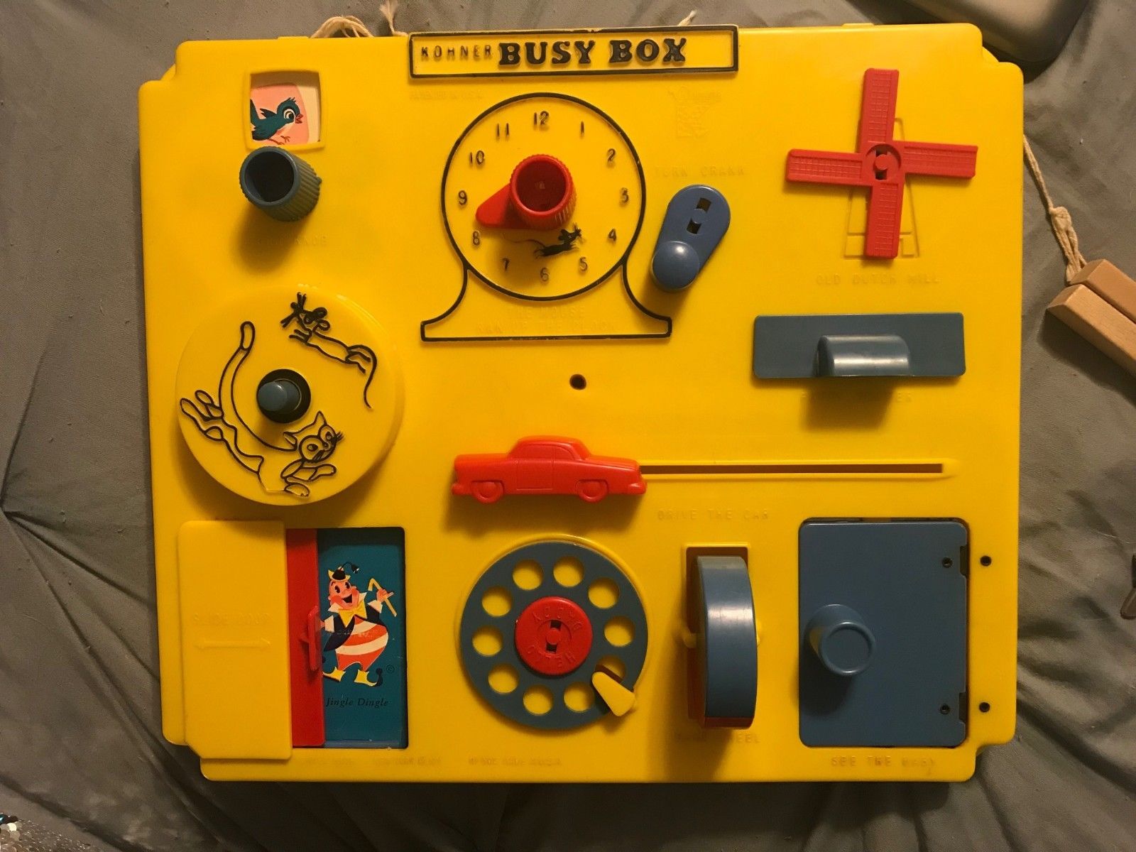 Kohner Baby S Crib Busy Box Toy With Original Box Antique
