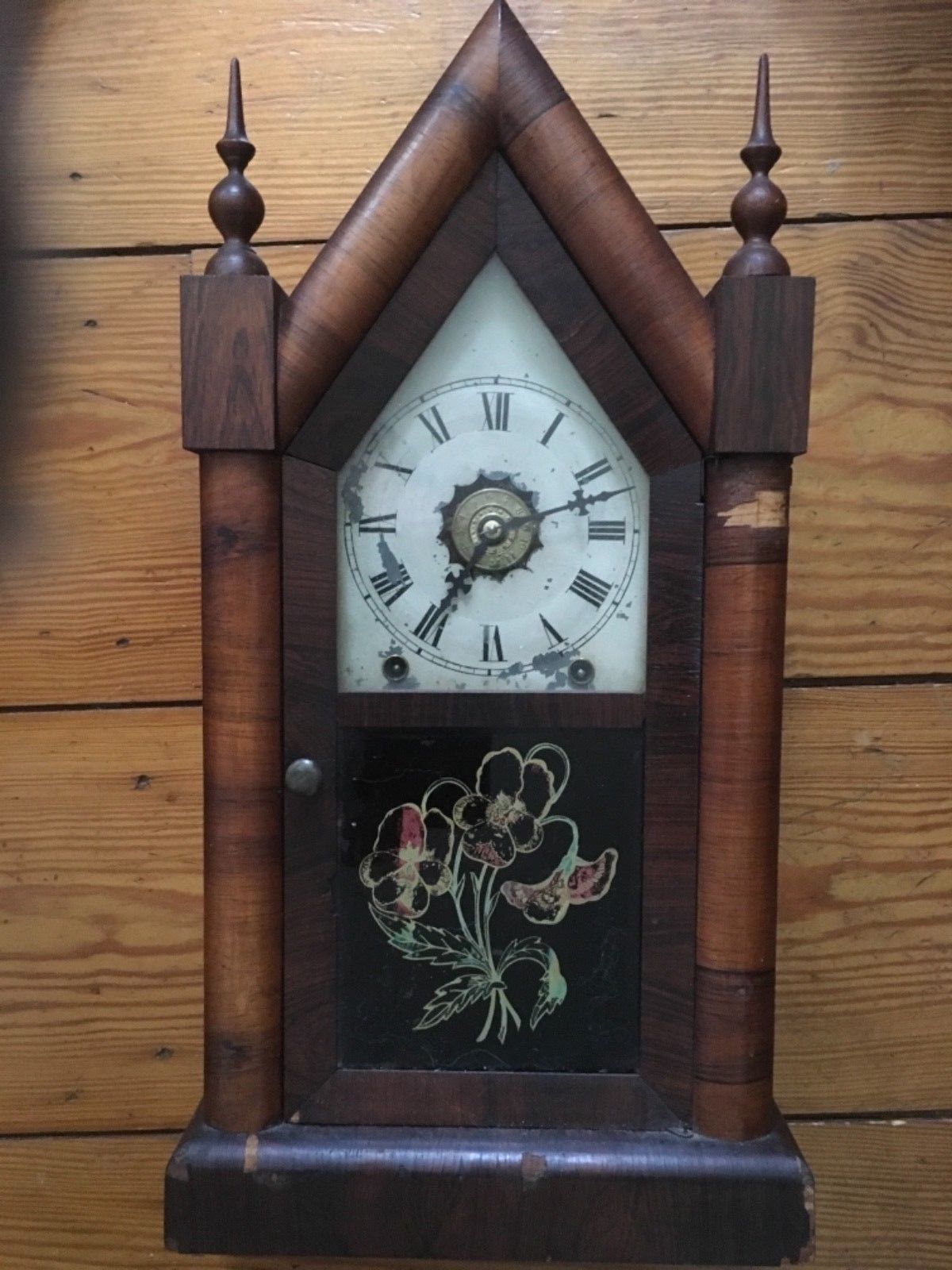 Antique New Haven Clock Co. Steeple Shelf Mantel Clock 20 1/2” Tall Antique Price Guide