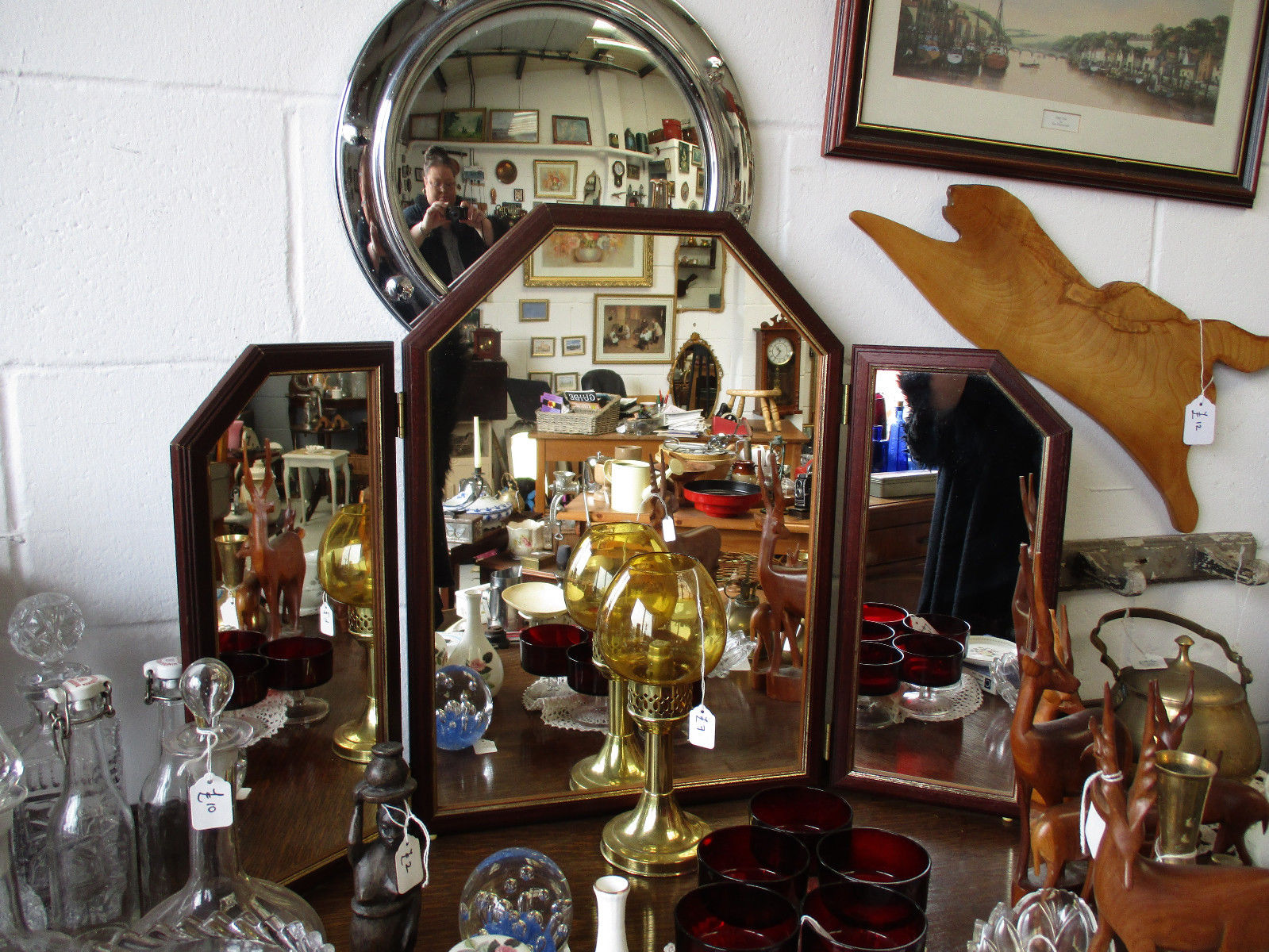 Mahogany Folding Dressing Table Mirror Antique Price Guide Details Page