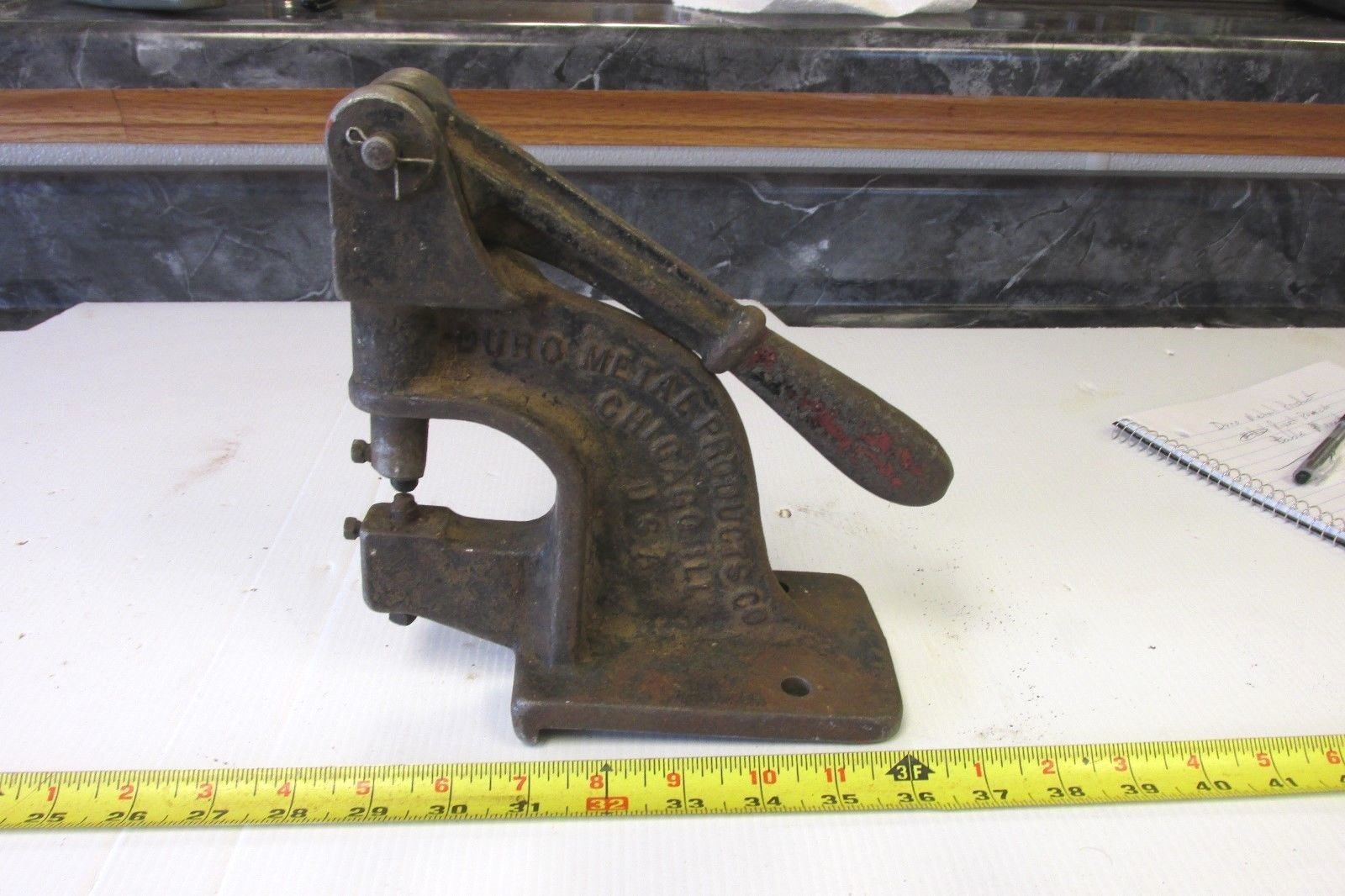 Good User Old Bench Mount Duro Metal Rivet Punch Press Tool No 769