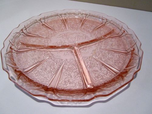 Vintage Pink Depression Glass Divider Plate Jeannette Cherry Blossom Pattern Antique Price Guide Details Page,Where Is The Best Place To Put A Hummingbird Feeder Outside
