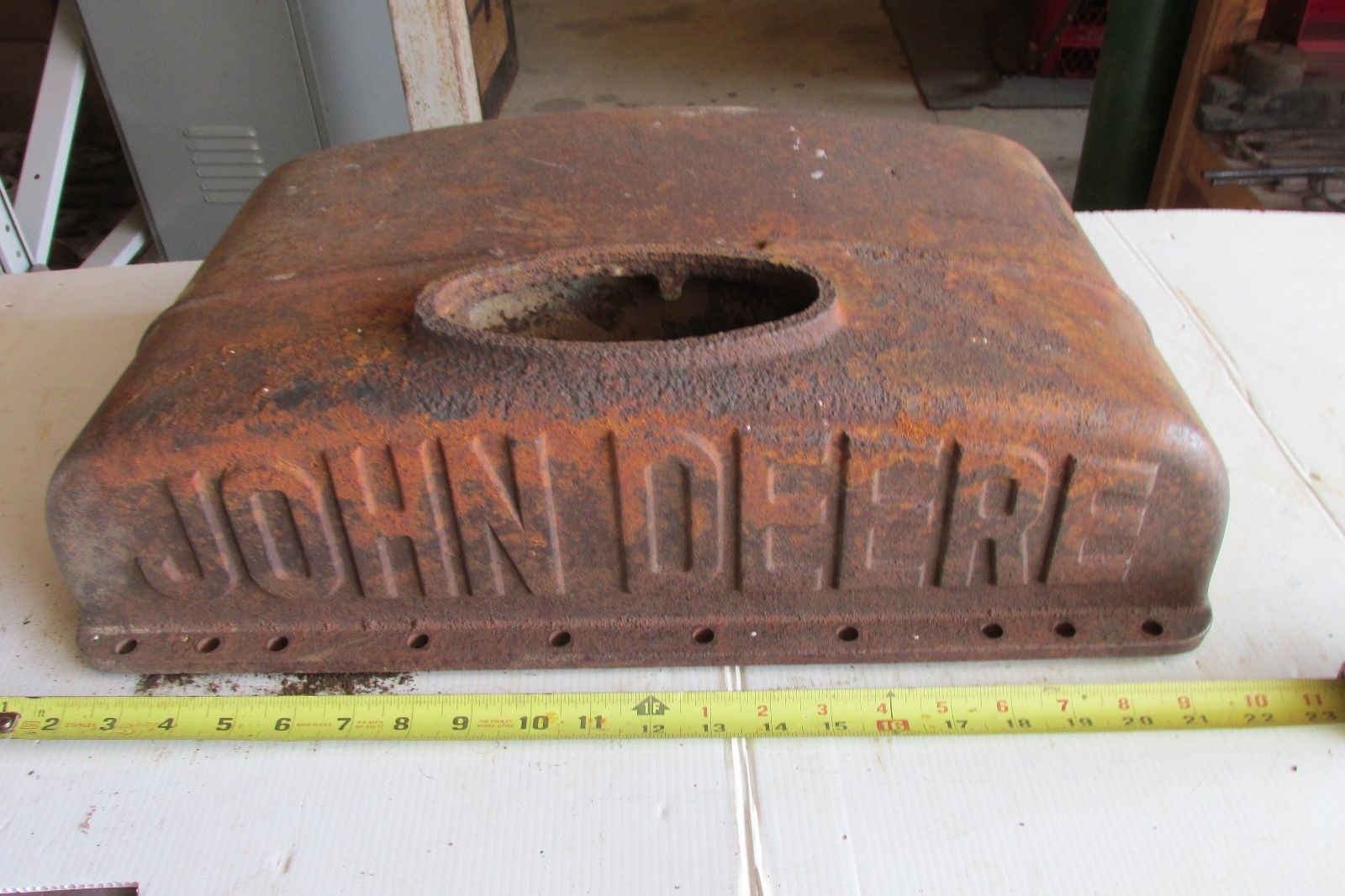 old cast iron john deere tractor