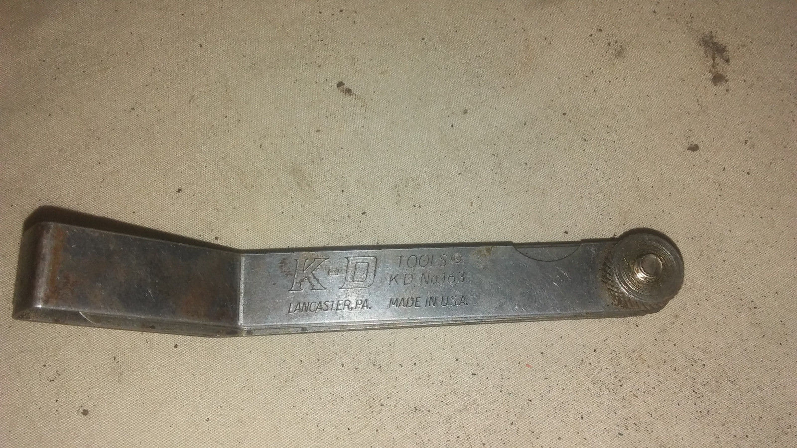 Vintage K D Tools Feeler Gauge Blade Set No 163 Lancaster Pa
