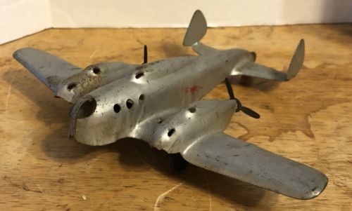 vintage metal toy airplanes