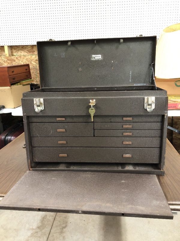 Vintage Kennedy machinist tool box Model 520 seven drawer Antique Price Guide Details Page