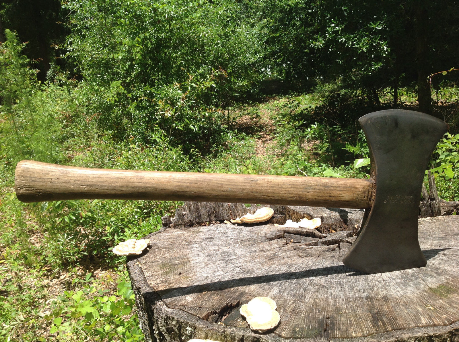 Vintage GENUINE Norlund Double Bit Saddle Axe Woodcutting Axes Ax