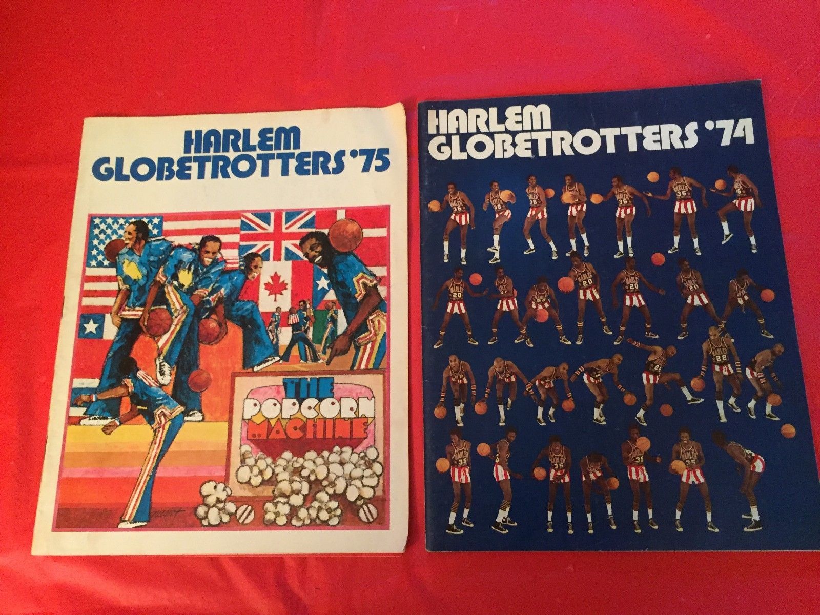 LOT 2 Harlem Globetrotters Basketball Yearbooks Meadowlark LemonCurly