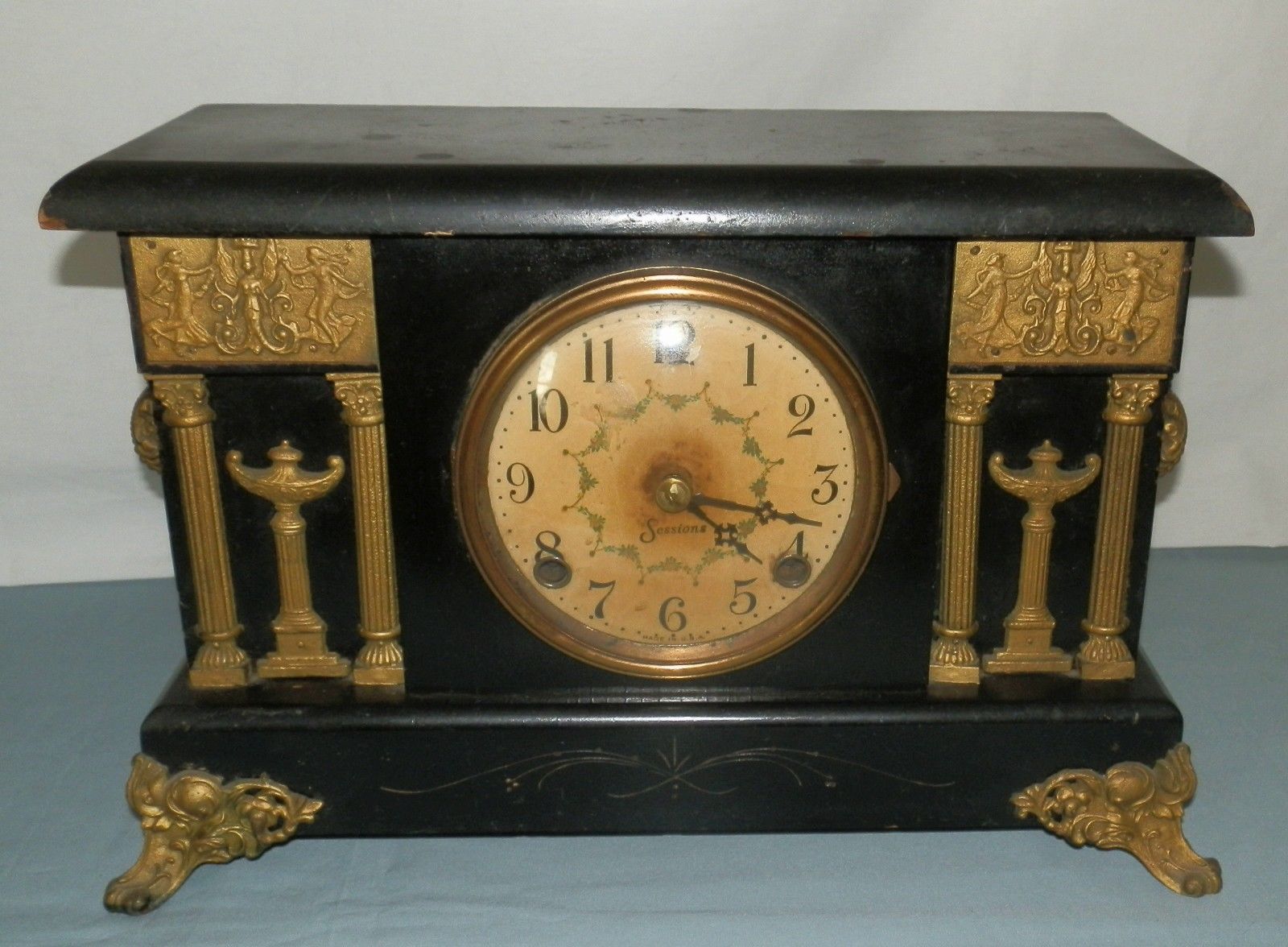Antique Sessions Mantel Clock for Parts or Repair Antique Price