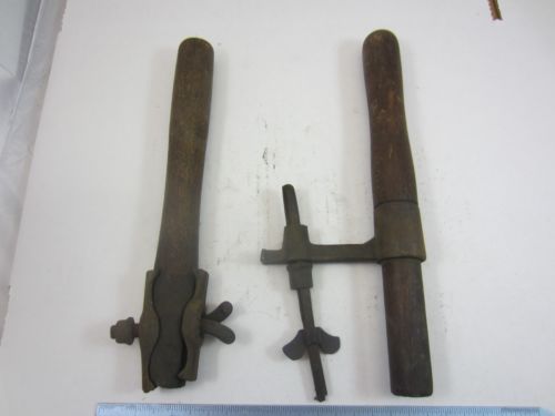 Pair Of Vintage Two Man Cross Cut Logging Saw Handles Antique Two Man Cross Cut Logging Saw Handles