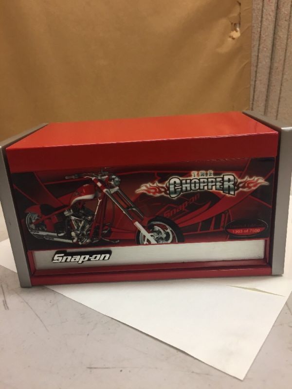 SNAP ON MINITURE TOOL BOX, RED OCC Chopper limited edition. -- Antique ...