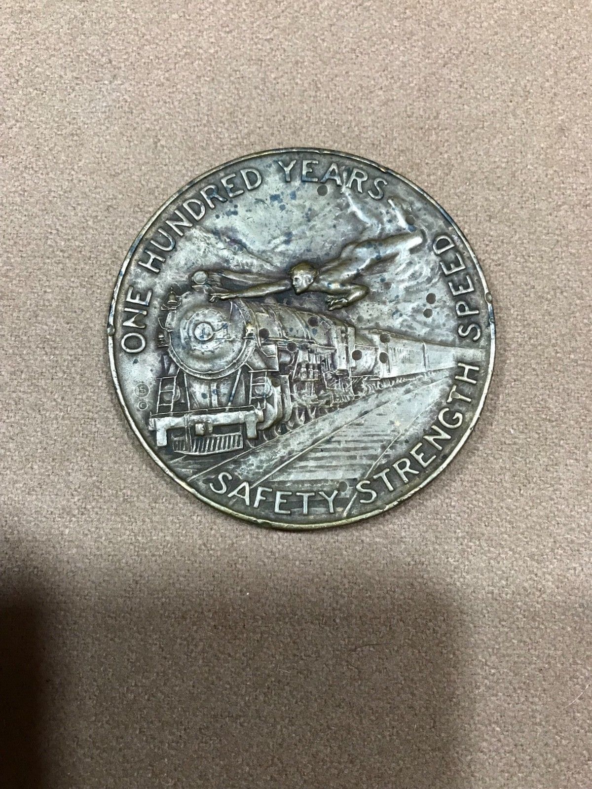 Rare Baltimore & Ohio Railroad B&O Centenary Medal 100 Year 1827 1927 ...
