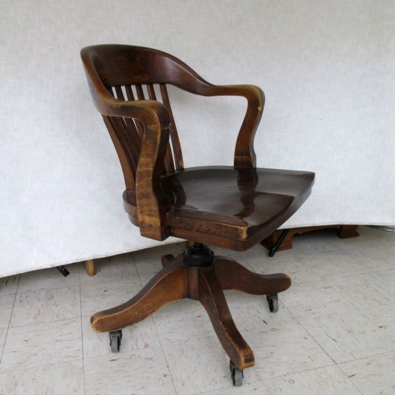 Antique B L Marble Chair Co 1923 Office Banker Chair Antique