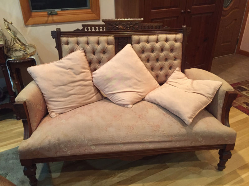 Antique Victorian Eastlake Sofa Loveseat Settee Antique Price