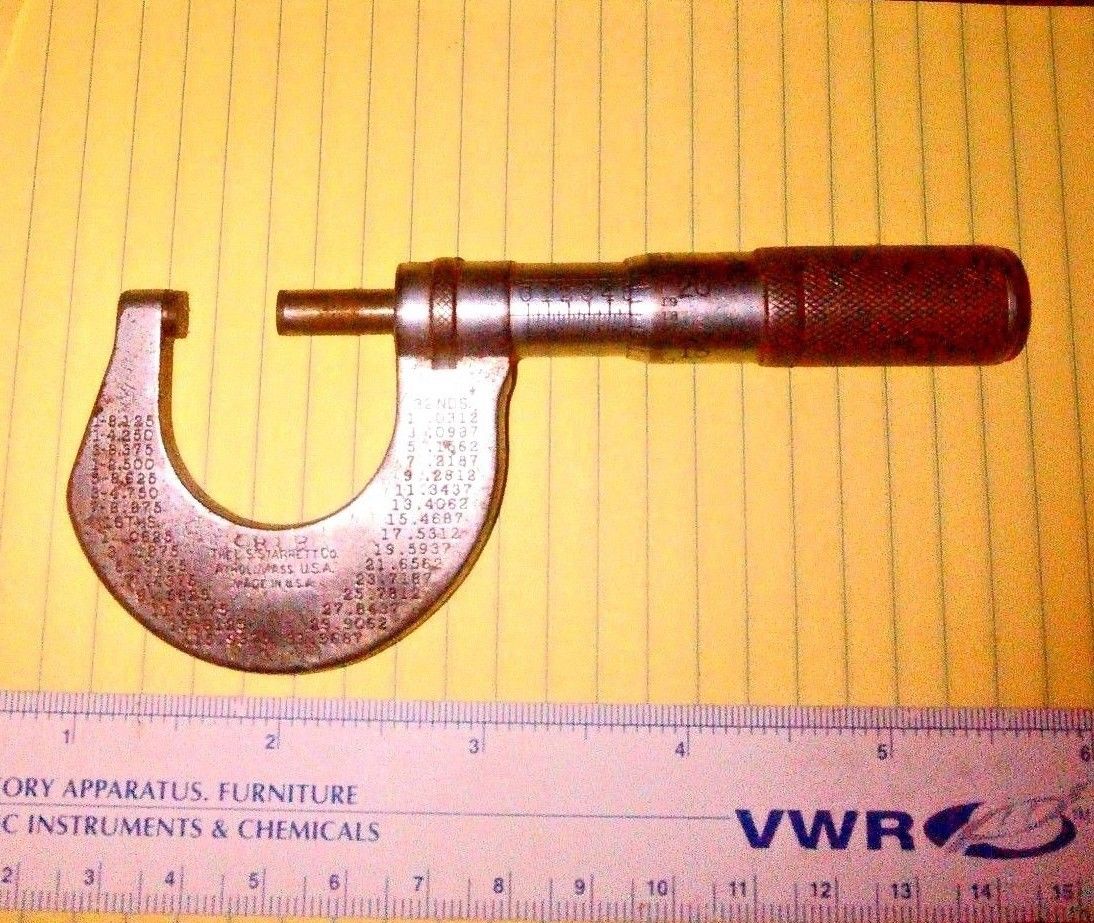 VINTAGE Starrett Micrometer, NO. T230 USED Antique Price Guide Details Page