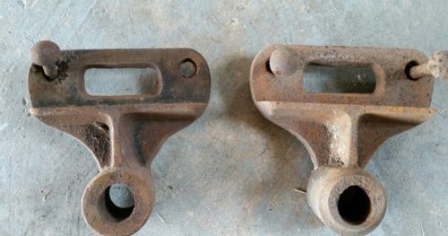 Set 2 Vintage Lineberry Cast Factory Cart Hardware Wheel Axle Vintage Lineberry Cast Factory Cart
