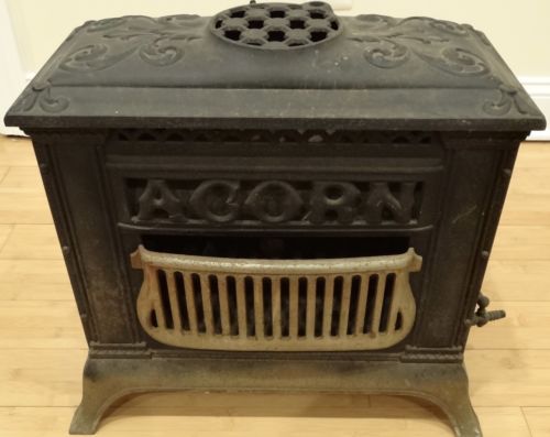 Antique Rathbone Sard Co 15 Acorn Gas Stove Fireplace Heater