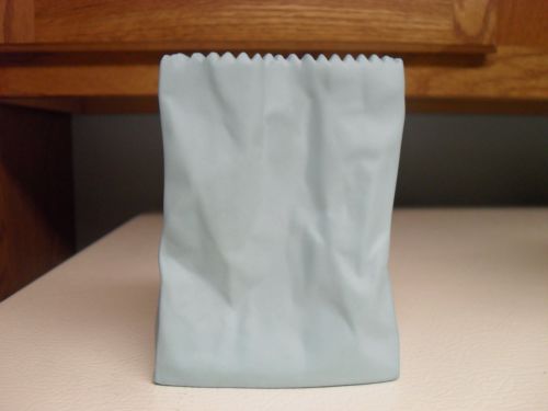 Rosenthal Tapio Wirkkala Paper Bag Vase Sky Blue Color Antique