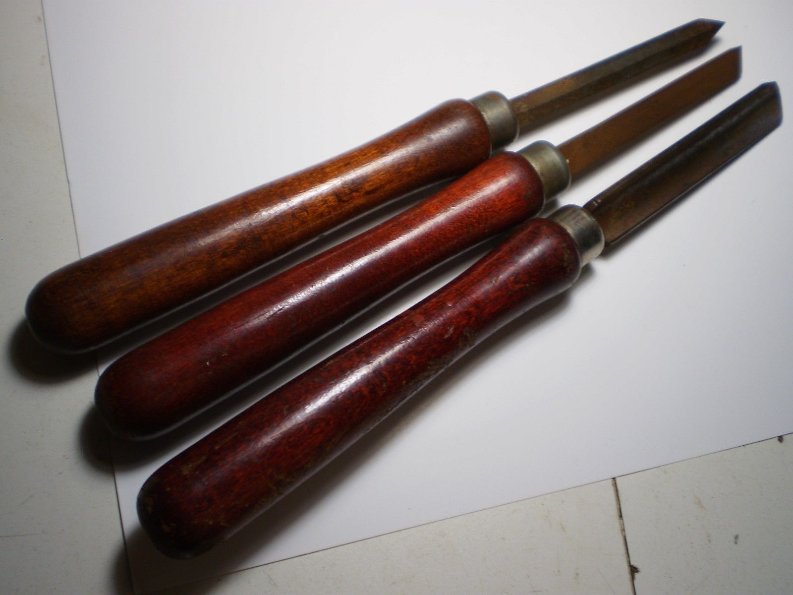 CRAFTSMAN WOOD LATHE CHISELS (3) SET Antique Price Guide Details Page