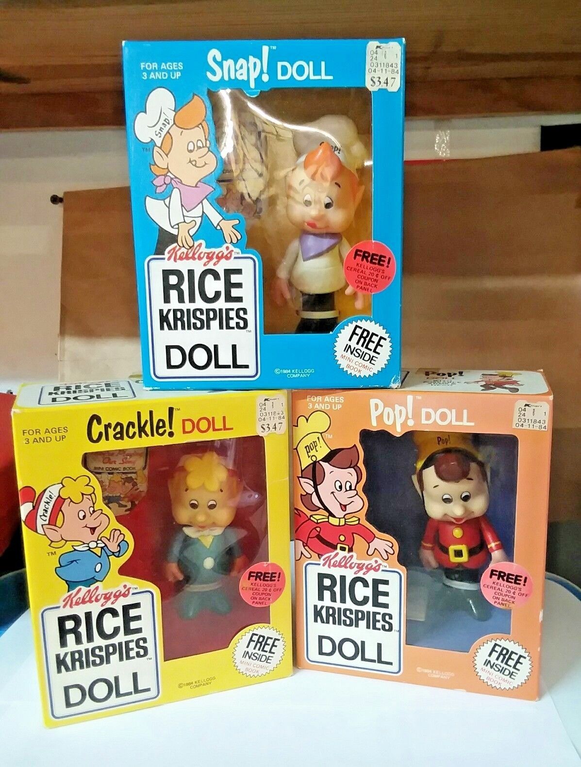 vintage snap crackle pop dolls