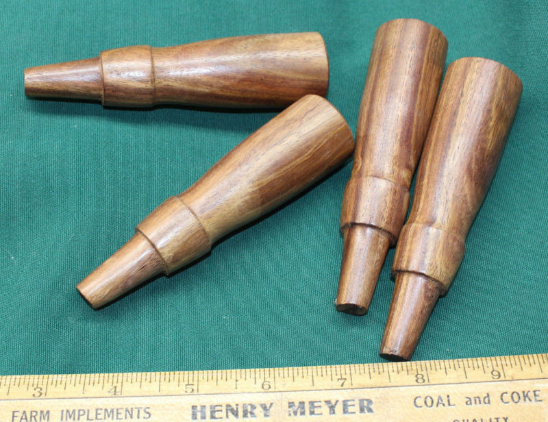 LOT OF 4 NEW ROSEWOOD SOCKET CHISEL HANDLES FOR TOOL RESTORATION