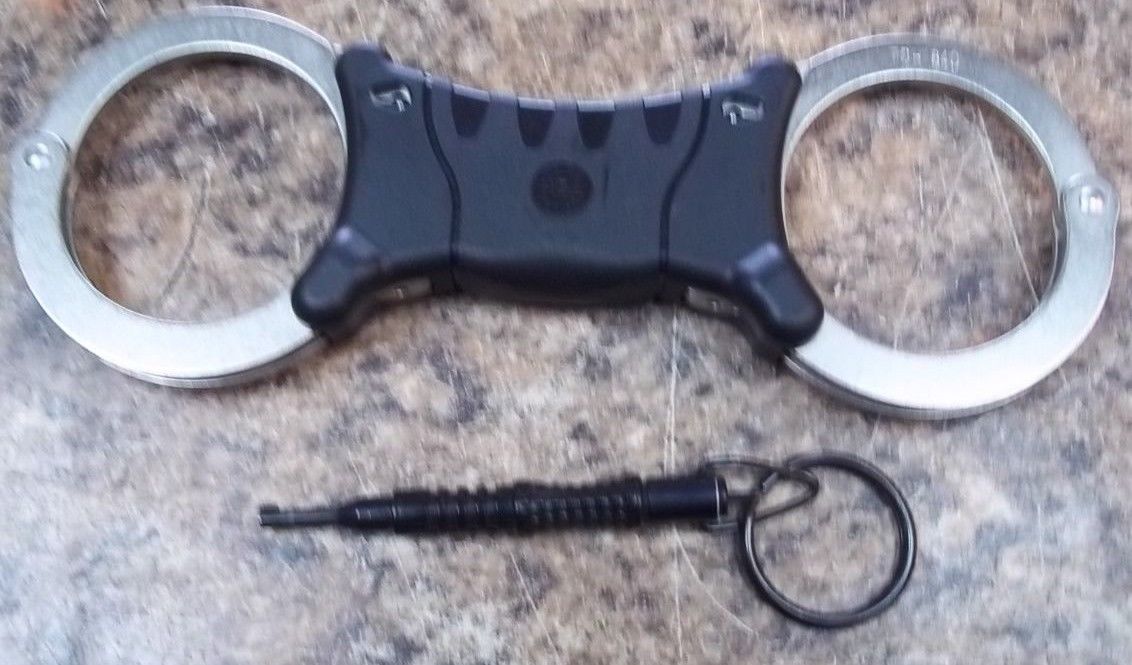 New Genuine Black TCH840 Rigid Handcuffs Speedcuffs Like Hiatts 