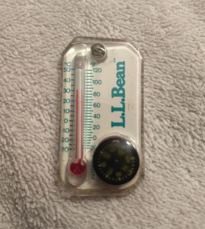 Vintage L.L.Bean keychain With Thermometer And Compass Antique Price