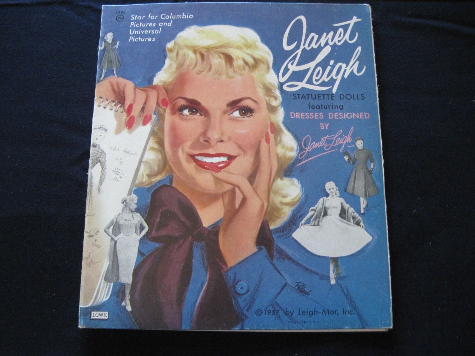 Vintage 1957 Janet Leigh Statuette Paper Dolls Leigh-Mor Inc -- Antique ...
