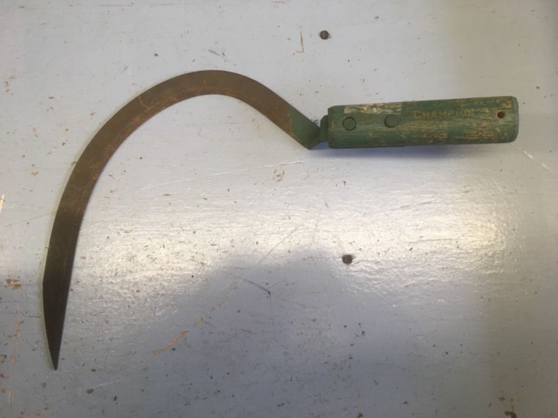 Vintage Champion True Temper No. 1 1/2 Sickle Scythe Grass Cutter