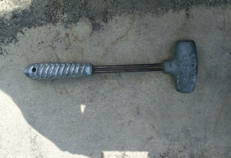 Vintage LEAD HAMMER Tool MOLD Kitzman Mfg Co. Detroit Michigan USA