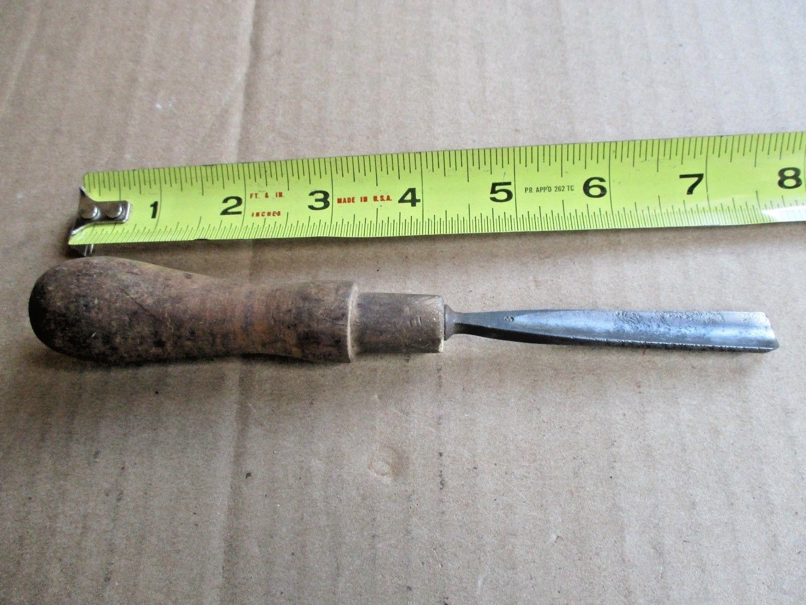 VINTAGE S.J. ADDIS NO. 8 CARVING CHISEL, 1/2" GOUGE CHISEL, WOOD CHISEL ...