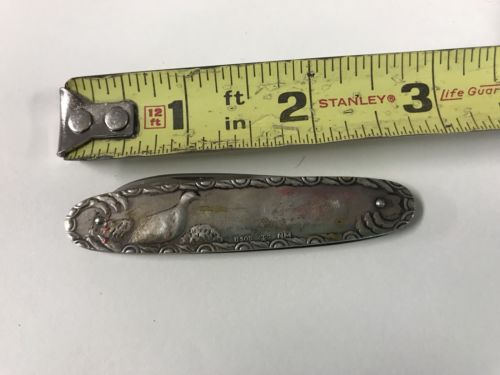 Antique Cartailler Theirs 830 Silver Pocket Knife Bird Pictured ...