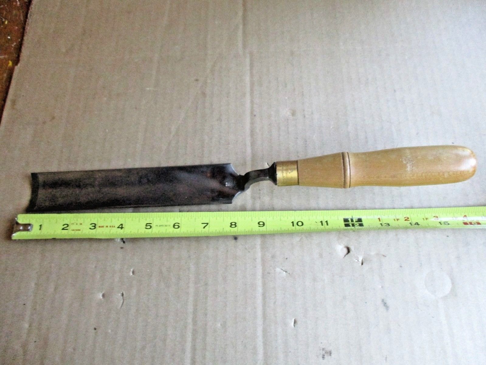 VINTAGE Buck Bros. 1 1/2" Crank Neck Gouge Chisel, Wood Chisel