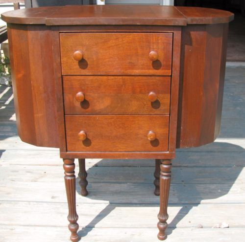 Vintage Martha Washington Vintage Wooden Sewing Cabinet Table